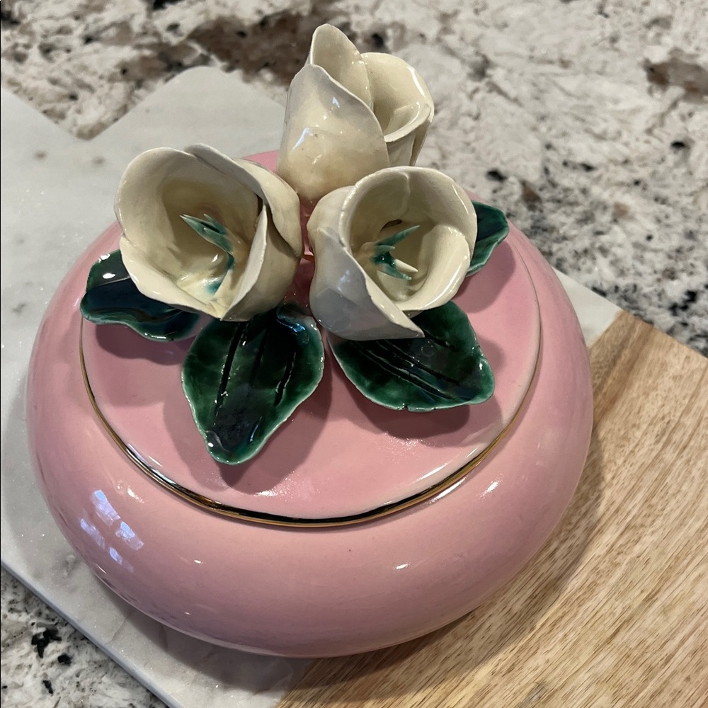 Vintage Floral Trinket Box